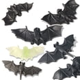 thumbnail image 5 of Glow in The Dark Halloween Bats, 5 Assorted Size Hanging Bats with Attached Ropes, Long Lasting Luminous Spooky Bat Decorations for Indoor and Outdoor Halloween Party Decor, Yard, 5 of 8