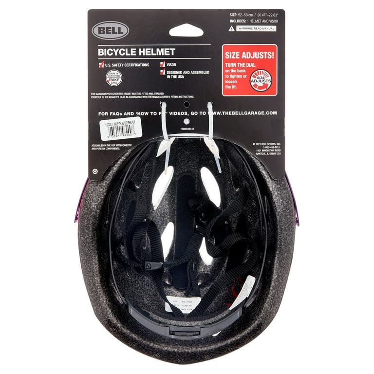 Bell Axle Bike Helmet Repose Pink Purple Youth 8 52 58cm