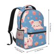 thumbnail image 2 of Balery Cute Pig Flowers Mochila Escolar Impresa, Mochila Ligera para Viajes Casual, Mochila Duradera y Cómoda Multifuncional, Mochila para Laptop-One Size, 2 of 5