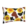 thumbnail image 2 of Bixox Cow Print Sunflower Printed Pillow Protector,Super Soft Ideal for Home,Guests,Rentals - 20"x30", 2 of 8
