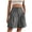 Dark Gray, variant on Women's Summer Dressy Casual Elastic Waist Wide Leg Suit Tailored Shorts Comfy Elagant Work Trouser Shorts Hot Pink,S