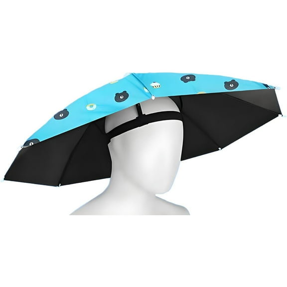 GASTROPOD Umbrella Hat,Hands-Free Headwear Design Rain Hat,Ideal Outdoor Activities Sun Umbrella,Style1