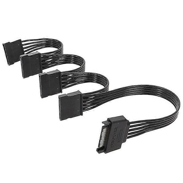 SATA 15PIN Expansion Cable 15Pin Male to 1 2 3 4 5 Female Splitter Connector for SATA Hard Drives
