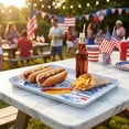 thumbnail image 4 of Cook with Color Melamine Serving Tray, Lightweight Plastic Tray for Serving Food and Drinks, Bad Day to be a Hotdog, 4 of 5