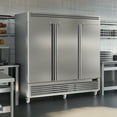 thumbnail image 4 of Coolski Réfrigérateur Commercial de 82 Po L 72 Pi3 Réfrigérateur à 3 Portes pour Cuisine, 4 of 9