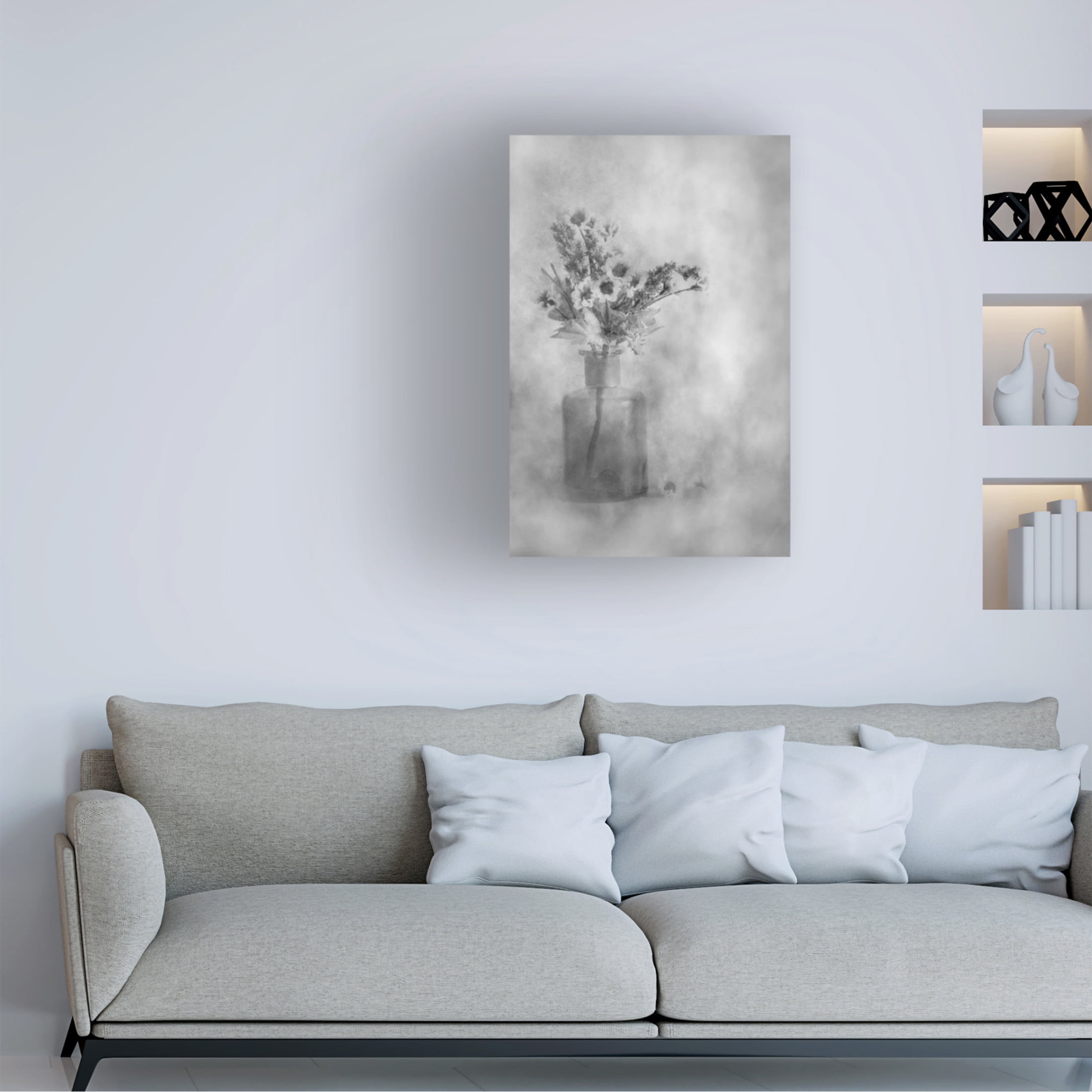 Canvas Wall Art - Cicek Kiral 'Faded' Wall Art for Living Room, Bedroom, or Office Décor by Trademark Fine Art - 16 x 24 Inches
