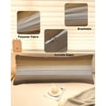 thumbnail image 2 of Brown Beige Body Pillow Cover 20 x 60 Inch Decorative Pillow Cover Farmhouse Vintage Gradient Wooden Grain Lumbar Pillowcase Seasonal Rectangle Cushion Case for Couch Sofa Bed Living Room, 2 of 7