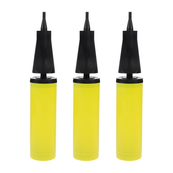 Portable Manual Balloon Pump Made of Durable Plastic for Parties and Events 3 Pieces Assorted Color