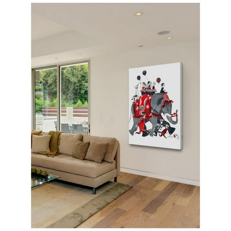Marmont Hill Playing Cats by Curtis Painting Print on Canvas