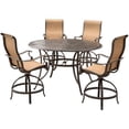 thumbnail image 6 of Hanover Manor 5-Piece Outdoor High-Dining Bar Set, 6 of 9