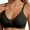Black, variant on MIONGO Seamless Nursing Bra for Women - Comfortable Maternity Underwear with Open Button Design for Breastfeeding and Pregnancy Support