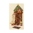 thumbnail image 2 of Christmas Door Cover 35x71 Inch 3D Embroidery Style Holiday Door Decoration Polyester Fabric Door Curtain for Indoor Outdoor Festive Decor, 2 of 5