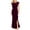 Wine(Trending), variant on Mingw Womens Maxi Dresses Cap Sleeve Long High Side Slit Casual Dresses Loose Plain Elegant Flowy Wedding Guest Dress ,S,Black
