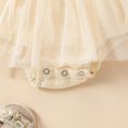 thumbnail image 6 of Vividxx Baby Girls Bodysuits With Embroidered Straps And Mesh Dress Romper Soft Elastic Waist For Casual Onesie Summer Fall Onesie Solid Color O-Neck Classic Dailywear, 6 of 8