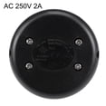 thumbnail image 4 of Uxcell Round Lamp Foot Pedal Push Button Latching Foot Switch Nylon Black 1pcs, 4 of 5