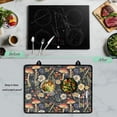 thumbnail image 5 of Renewold Electric Stove Cover Glass Stove Top Cover Heat Resistant Anti-slip Stovetop Protector Cover Cooktop Mat Extra Counter Space Extra Large, Mushroom Dragonfly Floral, 5 of 7