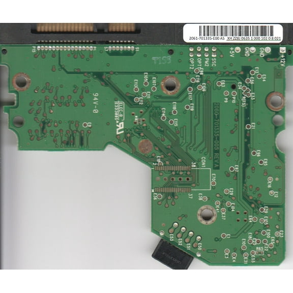 WD800JD-22MSA1, 2061-701335-E00 AS, WD SATA 3.5 PCB