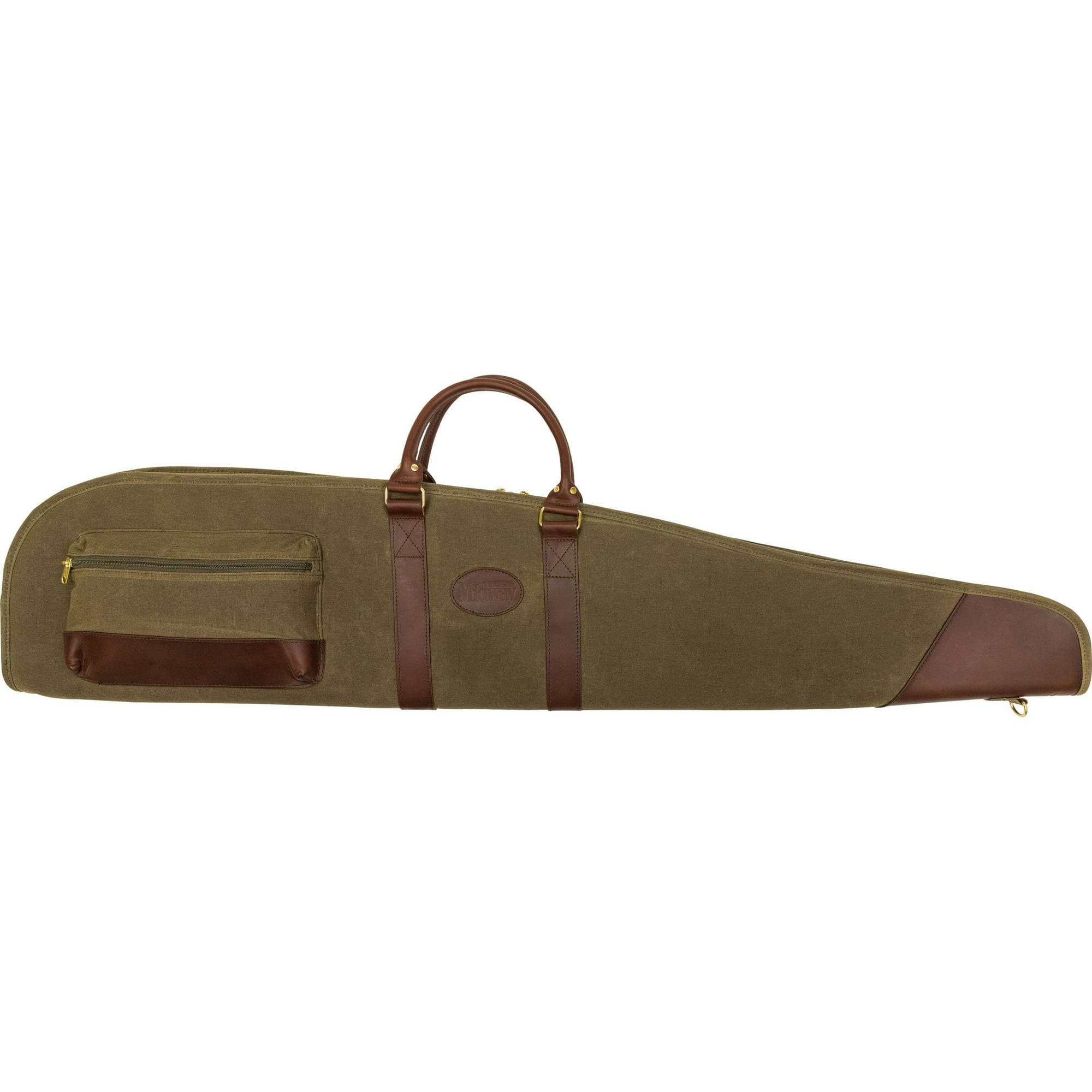 MidwayUSA Waxed Canvas Scoped Rifle Case 52 Olive Brown