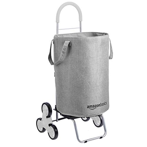 Basics Stair Climber Rolling Laundry Hamper Converts into Dolly, 38