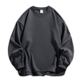 thumbnail image 1 of LAJPXKHY Chandails en Molleton à Col Rond pour Hommes Manches Longues Décontractées Basiques Automne Ample Chandail-Over, 1 of 2