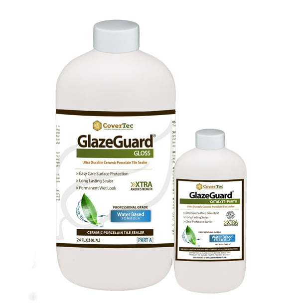 CoverTec GlazeGuard Gloss Ceramic & Porcelain Tile Sealer, Wet Look, 32