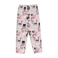 thumbnail image 4 of Goofa Cat Printed Soft Pajama Pants for Women, Wide Leg Comfy Casual Lounge Yoga Pants-X-Large, 4 of 9