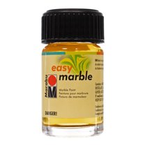 Craft County Marble Paint - 15mL Bottle of Paint for DIY Ceramic, Paper, and Glass - Add Water for an Easy Dip Dye Craft