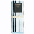 thumbnail image 2 of Craftsworth 100% Cotton Kitchen Towel, 15x26-Pack of 6, Stripe Aqua Combo, 2 of 5