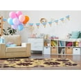 thumbnail image 2 of Trio Flowers Cream Area Rug 5x7 Contemporary Transitional Design, 2 of 3
