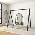 thumbnail image 4 of Gymax Metal Porch Swing Stand Heavy Duty Hanging Swing Frame w/ 4 Hanging Rings, 4 of 10