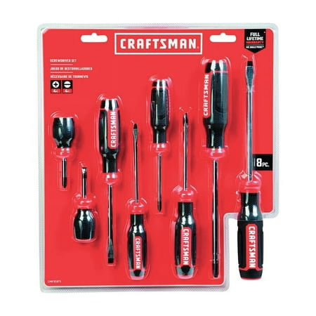 UPC: 0885911577793 | CRAFTSMAN SCREWDRIVER  BI-MATERIAL  8PC SET CMHT65075N