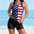 thumbnail image 3 of Nmnitkp Two Piece Tankini Swimsuits for Womens Independence Day Modest Tankini Bathing Suit Tops with Boy Shorts and Padded Tummy Control Swimwear, 3 of 8