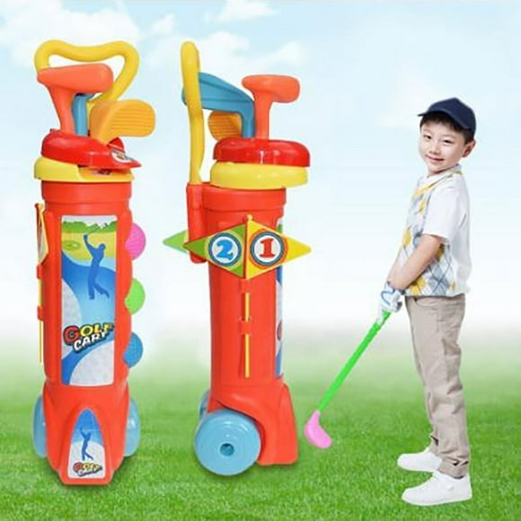 1 Set Outdoor Children Golf Club Toys Plastic Mini Golf Sports Educational Toy