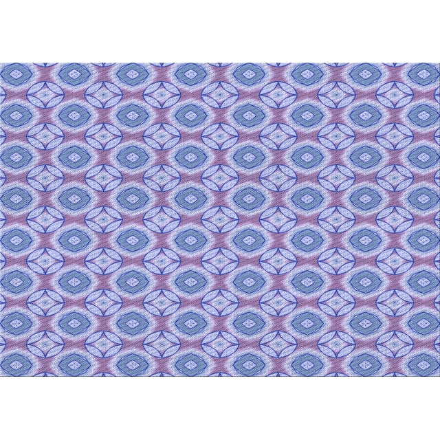 Ahgly Company Machine Washable Indoor Rectangle Transitional Medium Slate Blue Area Rugs, 5' x 8'