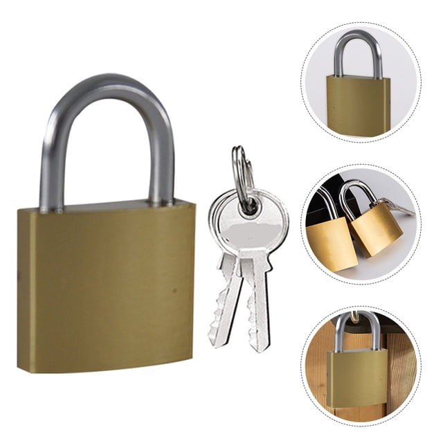 WEUVEB 4Ud Pequeño De Metal Dorado Para Casilleros Con Llave Ideal Para Hogar Y Viaje
