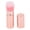 Pink, variant on Riousery Retractable Makeup Brush Travel Portable Soft Hair Loose Powder Brush Cosmetic Tool for Makeup Artist Pink Ideal for Daily Use 3.54 inches / 9 cm Length