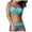 Blue, variant on Tankini Sets for Women Women Two Pieces Bathing Top Ruffled With High Waisted Bottom Bikini Set Clothing Tankinis Set