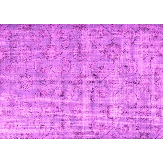 Ahgly Company Indoor Rectangle Abstract Pink Contemporary Area Rugs, 3' x 5'