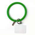 thumbnail image 1 of Key Ring Flexible Soft Silicone Round Wristbands Key Chain for Men Women, 1 of 7