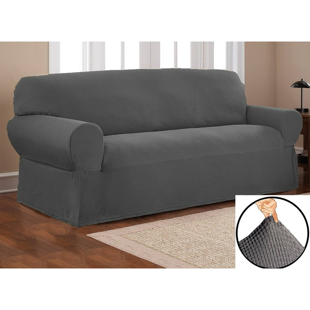 Orly'sDream Heavy Duty Stretch Form Fit Pique Fabric Sofa Slipcover set