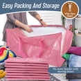 thumbnail image 2 of 85L Moving Bags Heavy Duty Extra Large ,Storage Totes with Zipper,Alternative for Moving Boxes & Moving Supplies,Reinforced Handles and Tag Pocket-Collapsible Moving Supplies, 2 of 8