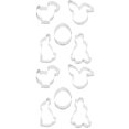 thumbnail image 4 of 10 moldes para galletas de Pascua, moldes reutilizables para galletas, cortadores de galletas de acero inoxidable FRCOLOR HaoMX16407082, 4 of 6
