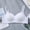 White, variant on Piuwrlz Big Girls Chest Underwear Teen Kids Breathable Bra Bralette Push-Up Sports Bras Dark Gray Size M