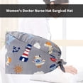 thumbnail image 5 of URTERYSER Fashionable Medicals Nursing Hat with Sweatband Beautiful Print Hat Light weight for Medicals Professionals Color 3, 5 of 6