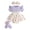 Purple, variant on Newborn Baby Girl Clothes Smocked Bubble Romper Dress + Socks + Headband Cute Spring Summer Baby Girl Clothes (Coffee, 3-6 Months)