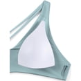 thumbnail image 5 of Top de Bikini CRZ YOGA con Nudo Frontal y Escote en V Cruzado Azul Talla S, 5 of 5