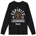 thumbnail image 5 of Modelo 1925 Espiritu Luchador Logo Crew Neck Long Sleeve Black Adult Tee, 5 of 6