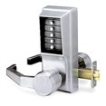 thumbnail image 1 of Kaba LL1011-26D-41 Cylindrical Push Button Lever Nko Lh Us26D, Satin Chrome, 1 of 1