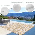 thumbnail image 3 of Farmhouse Orange Outdoor Rug 5x7 Ft - Reversible Patio Rug Outdoor Camping Rugs, Vintage Flower Leaf Botanical Plant Washable Indoor Outdoor Area Rugs, Non-Slip Outdoor Carpet Runner for Deck/Porch, 3 of 8
