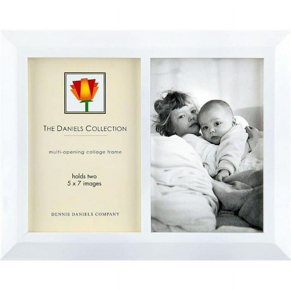 Dennis Daniels W7005DW 5 x 7 in. 2 Collage Frame - White